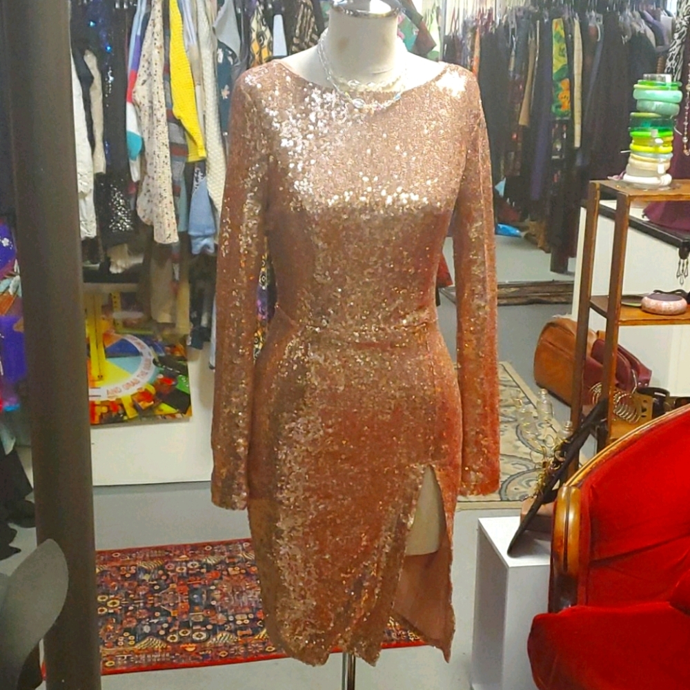 Egris sparkly backless dress